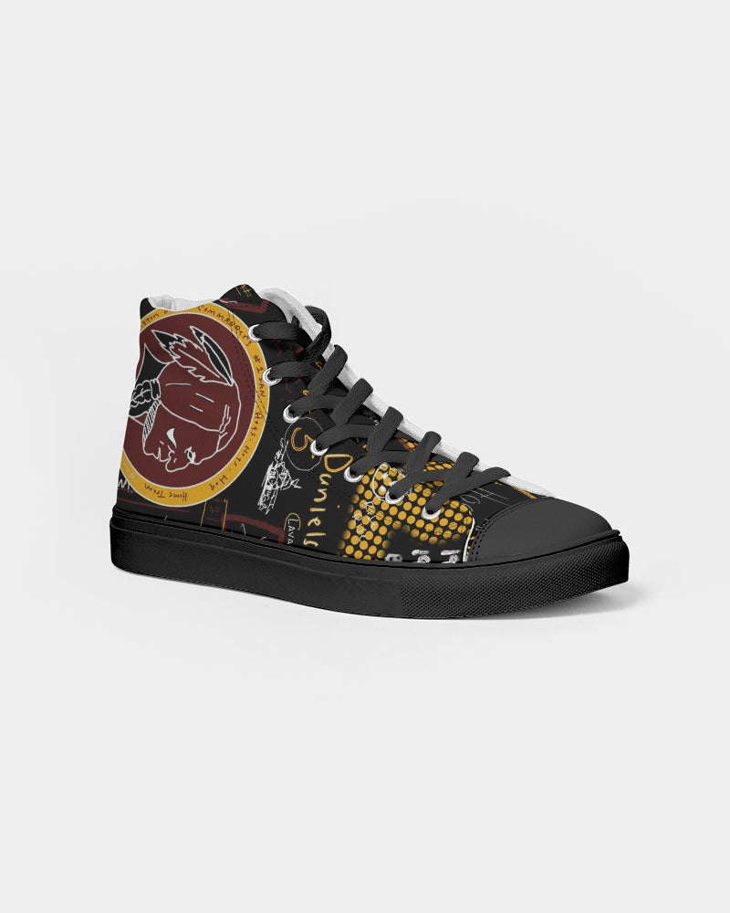 Battle of the Beltways - Vintage Logo Men's Hightop Canvas Shoe - Black