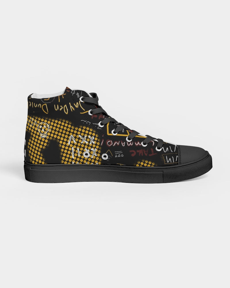 Battle of the Beltways - Vintage Logo Men's Hightop Canvas Shoe - Black