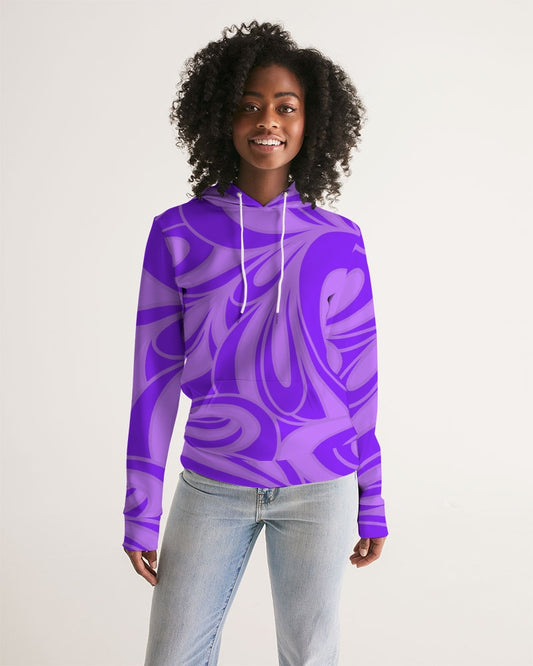 Louie Wri Purple Groove Women's Hoodie