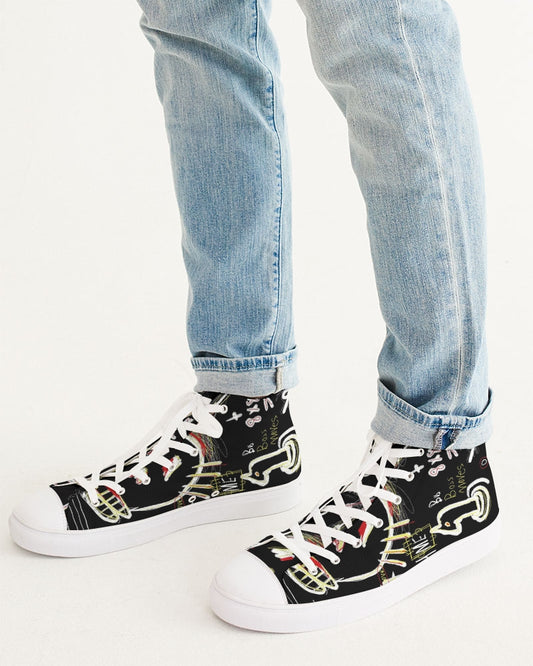 Louie Wri X Collection Men's Hightop Canvas Shoe