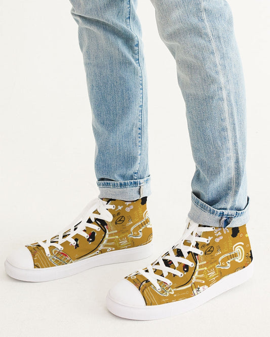 Louie Wri Trap Collection - Men's Hightop Canvas Shoe